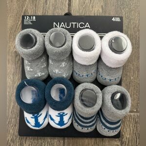 NWT Nautica Boy’s Sailor Socks 12-18 months 4-pack